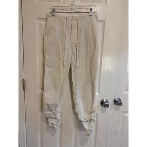 Free People Drawstring Pants Ruched Ankle Casual Joggers XS‎